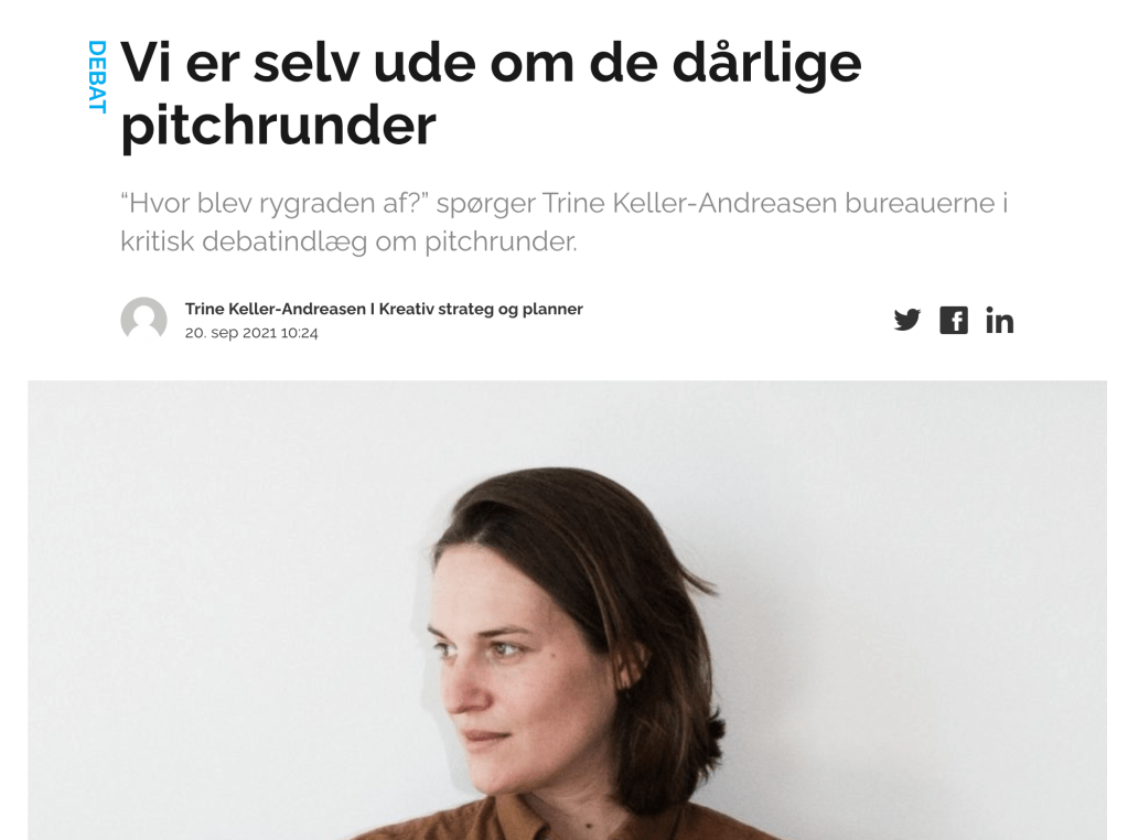 The poor pitch proces is our own&nbsp;fault