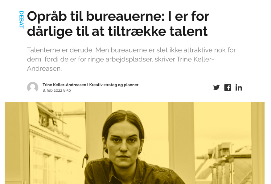 Bureauerne er for dårlige til at tiltrække&nbsp;talenterne